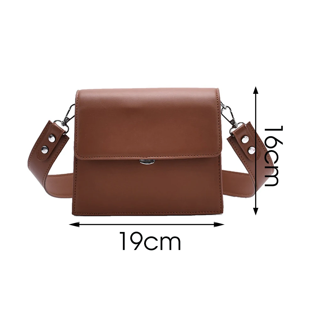 

Elegant Women's Crossbody Bag Casual Square Durable Leather Female Tote Handbags Fashion Trend Lady Solid Color Shoulder Bags