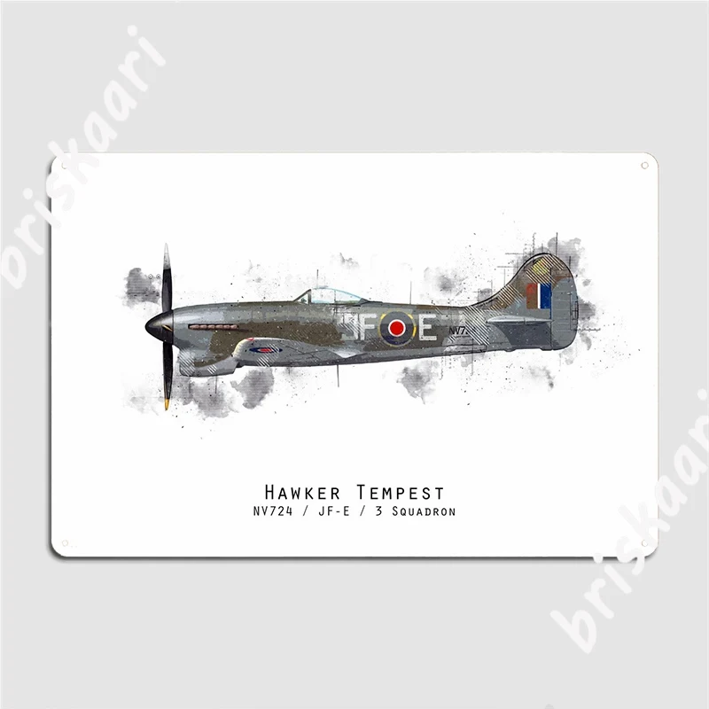 

Hawker Tempest Mkv Metal Sign Custom Pub Garage Club Home Plaques Tin Sign Poster