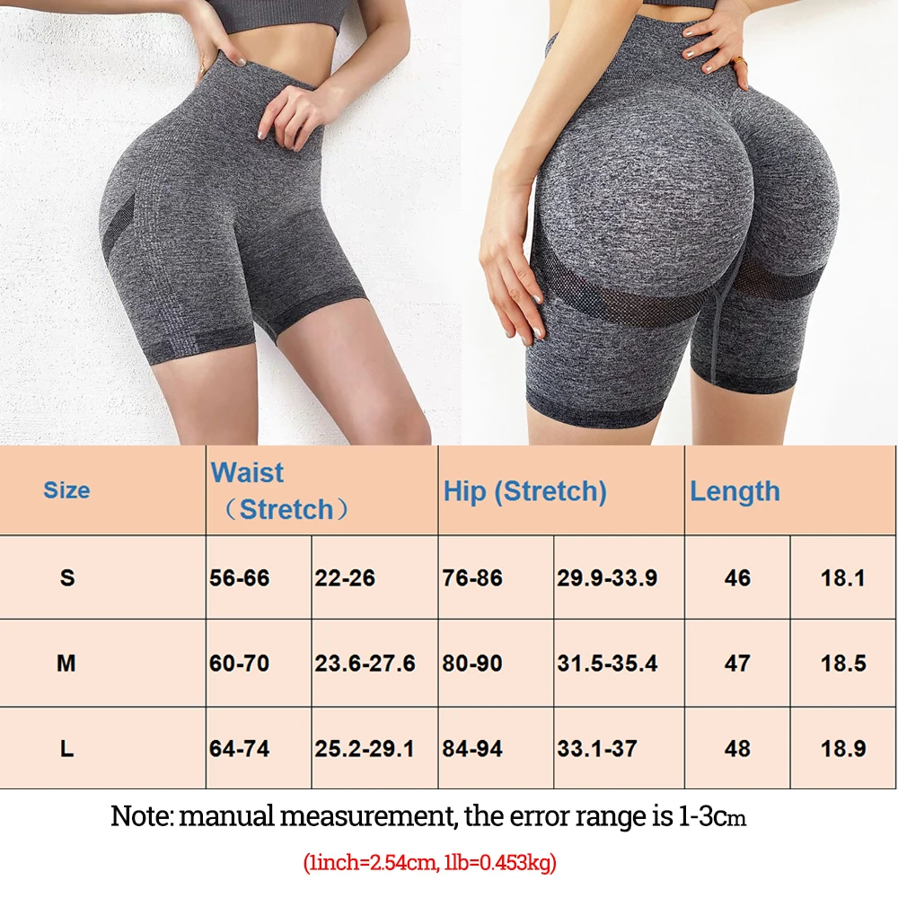

Yoga Shorts Women Sports Seamless Push Up Sportswear Fitness Joggings Workout Tight Fitness Workout High Waist Gym Short