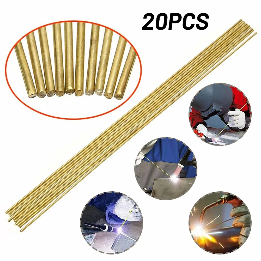 

20pcs Brass Welding Wire Brazing Rods With Low Temperature Welding Rod 1.6*250mm New And High Quality