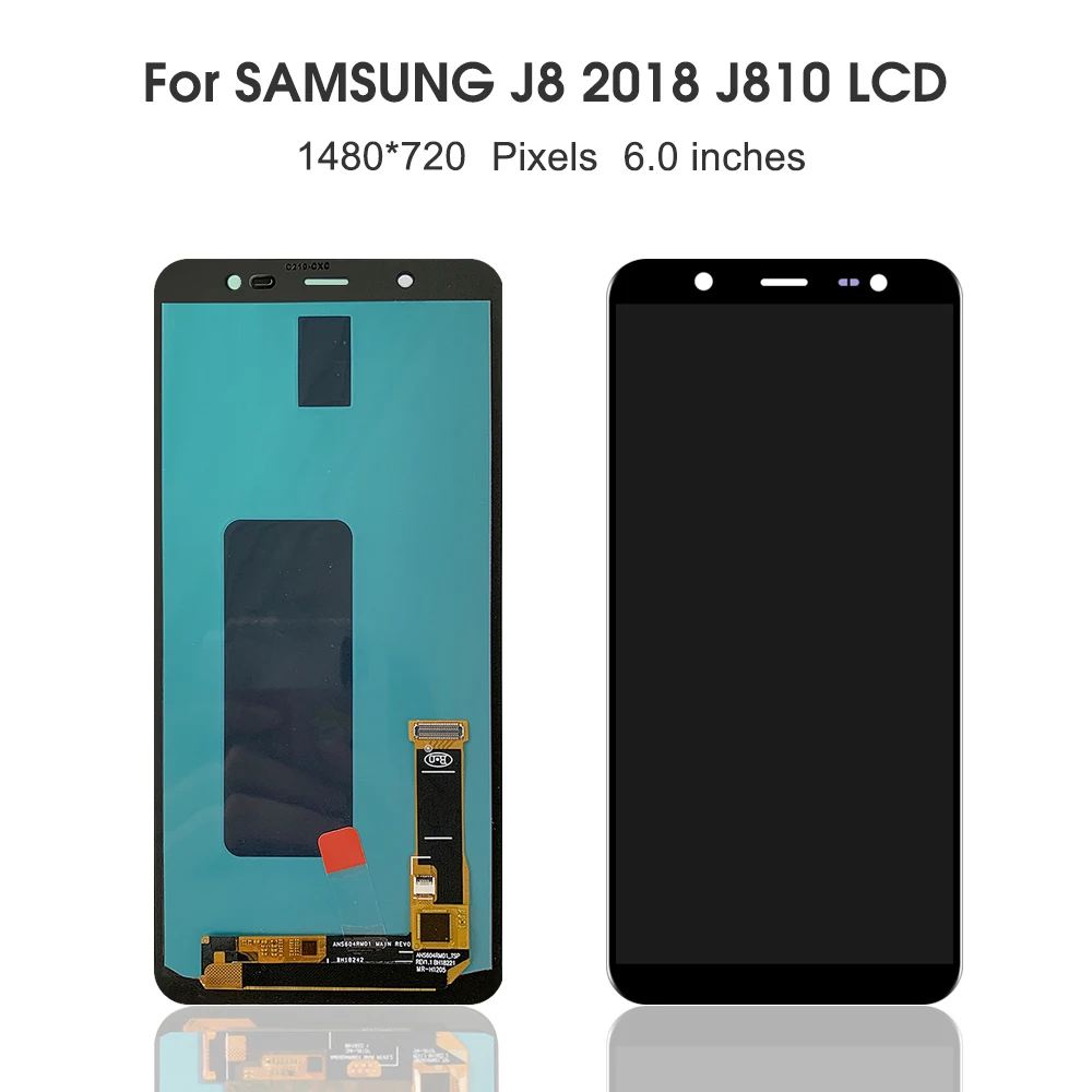 6 0 'ɺMOLED-экран для SAMSUNG Galaxy J8 2018 ЖК-дисплей сенсорный экран дигитайзер Запчасти