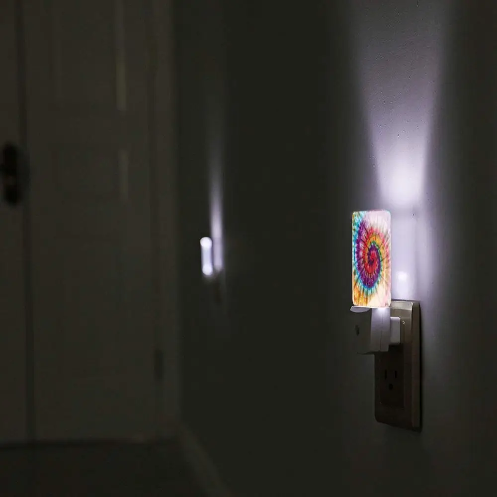 

Tie Dye Colorful Rainbow Night Light Backlight LED Lamp USB Star Decor New Battery Operated Bedside Room Hallway Pathway