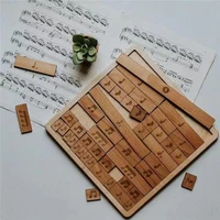 9 84 wooden puzzles music notes baby learning toys kids toddler mathematics early education toys children puzzle jigsaw toys