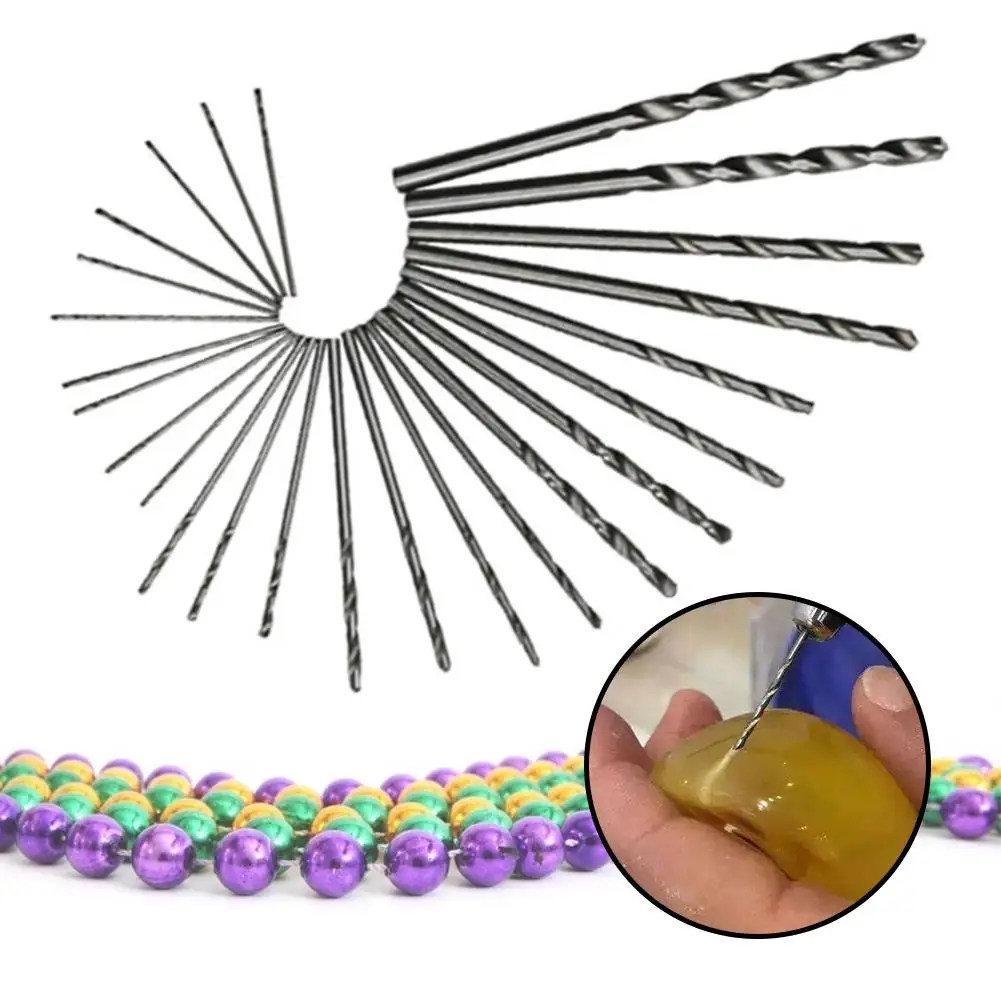 

25Pcs High Speed Steel Straight Shank Twist Drill Bit for Multifunction Durable Metal Copper Plate Tool Engraving Supply