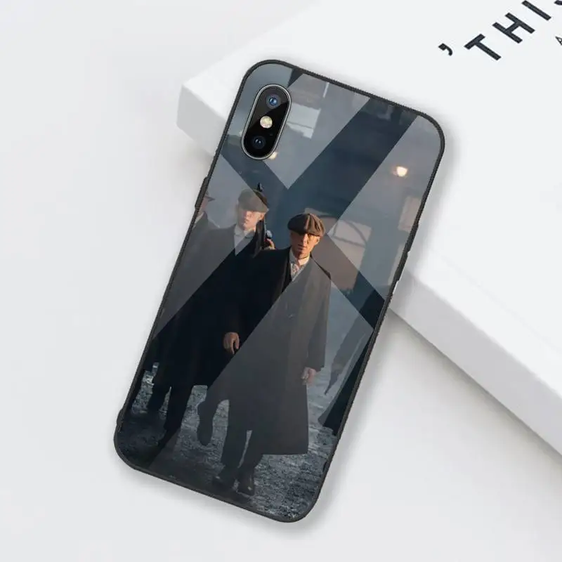 

Peaky Blinders Man Phone Case Tempered glass For iphone 6 6S 7 8 plus X XS XR 11 12 mini PRO MAX