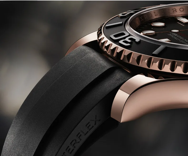 

Watch Accessories Band for Rolex Water Ghost Submariner Series 20mm Rubber Silicone Strap Watch Bracelet Relogio Masculino