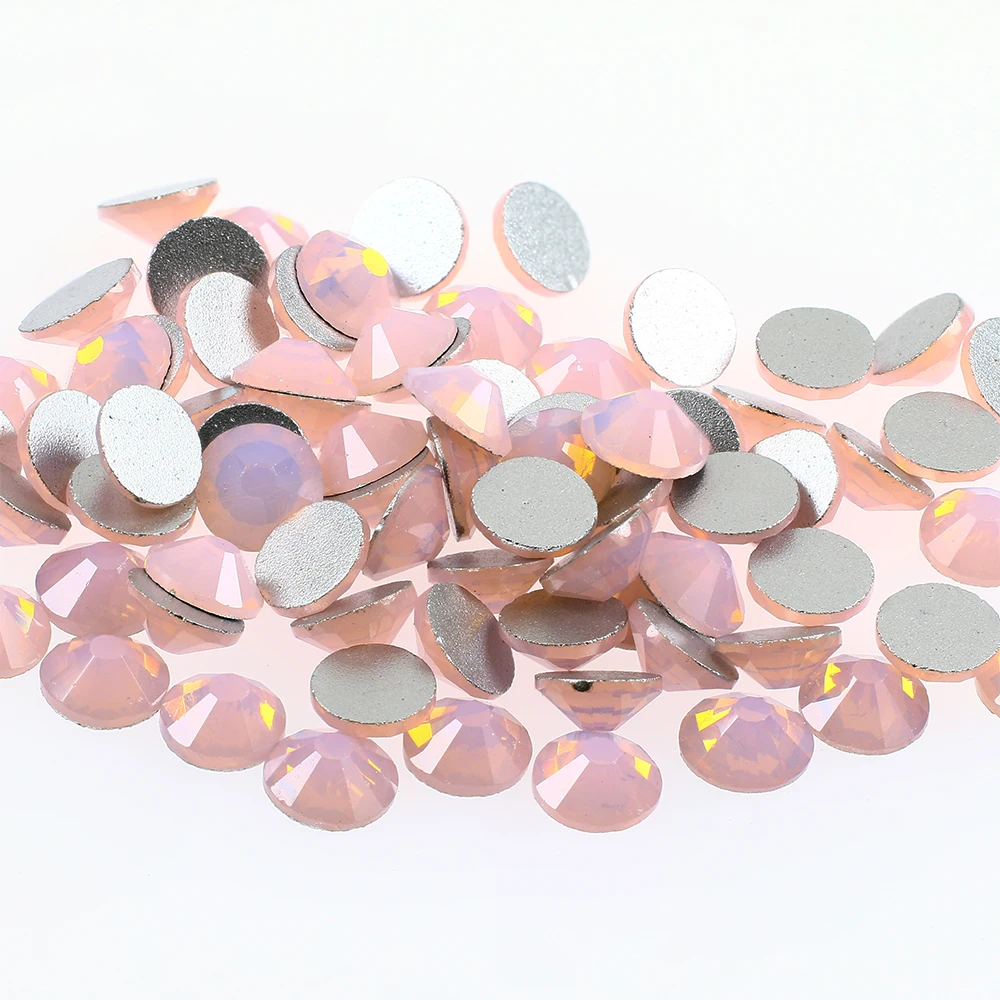 SS6 красочные Кристальные Стразы без горячей фиксации страз стеклянные блестящие