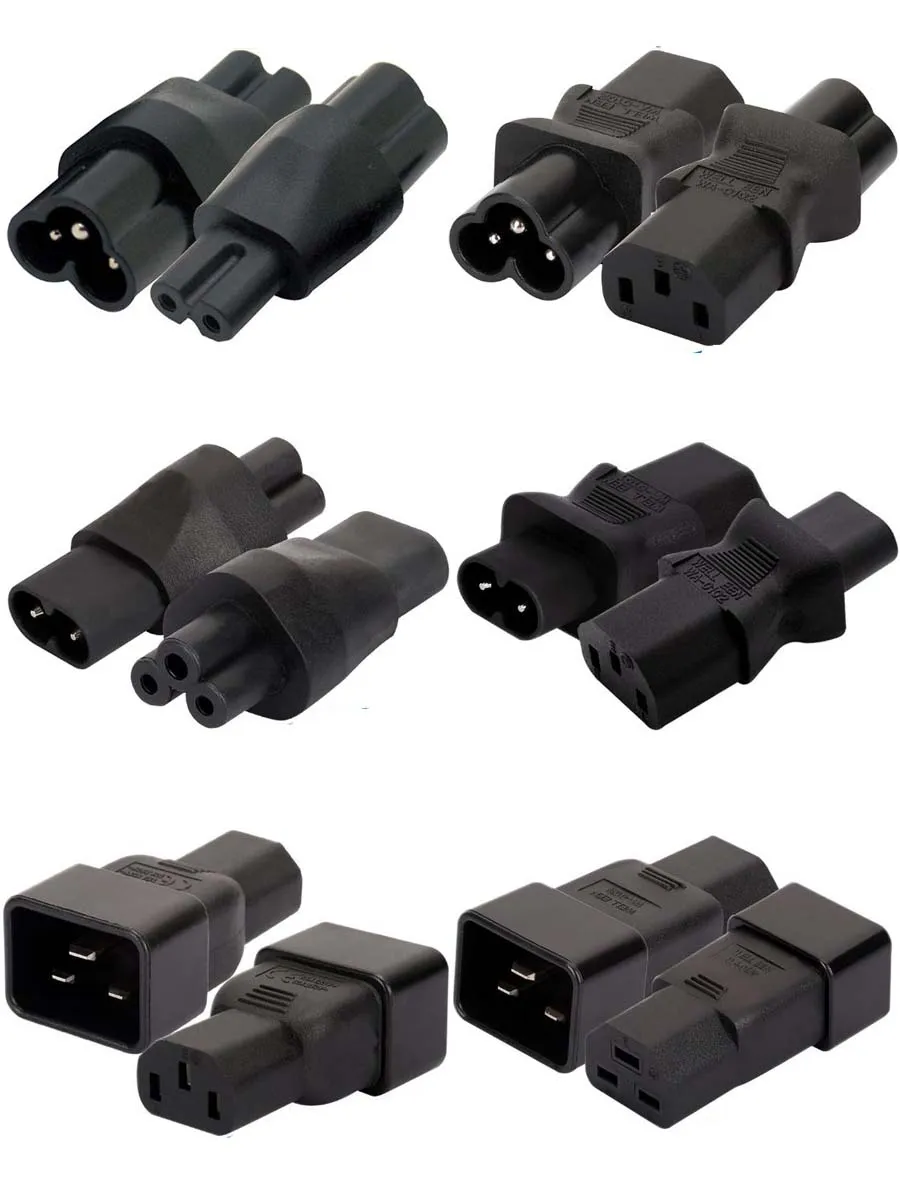 Черный медных IEC320 C5 C6 C7 C8 C9 C13 C14 C15 C19 C20 C21 электрической AC штекер PDU шасси сервер
