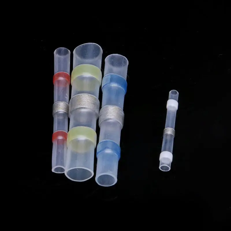 100 шт. 26 10AWG Ассорти припоя рукав термоусадочная Стыковая проволока +