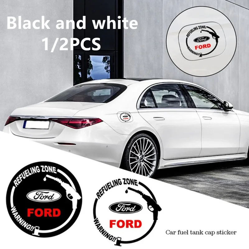 

1/2PCS Car Modification stickers do not stick to water tank logo transparent easy to wear and tear suitable for Ford auto parts