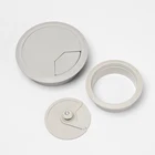 1 шт. 6080 мм стол Пластик кабельного отверстия крышка ПК компьютерный стол тёмные очки в круглой проволочной аккуратные втулка Кабельный организатор