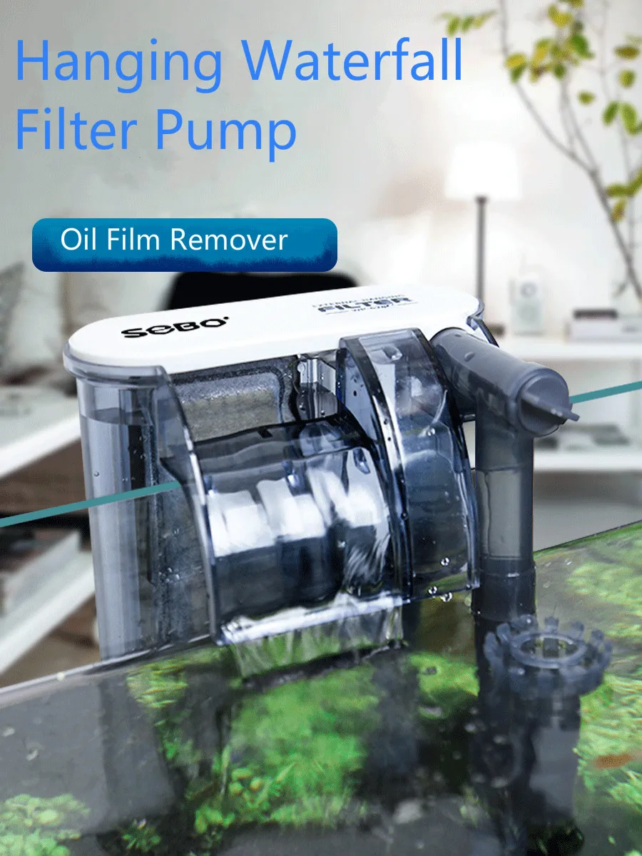 Мини насос для аквариума подвеска водопада кислородный подвесной Водяной фильтр