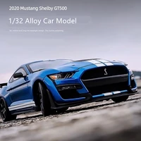 132 mustang shelby gt500 alloy sports car model diecast toy vehicles simulation metal car model collection childrens toy gift