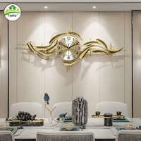 creative living room large wall clock silent modern design shiny gold wall clock luxury home watches reloj de pared home decor