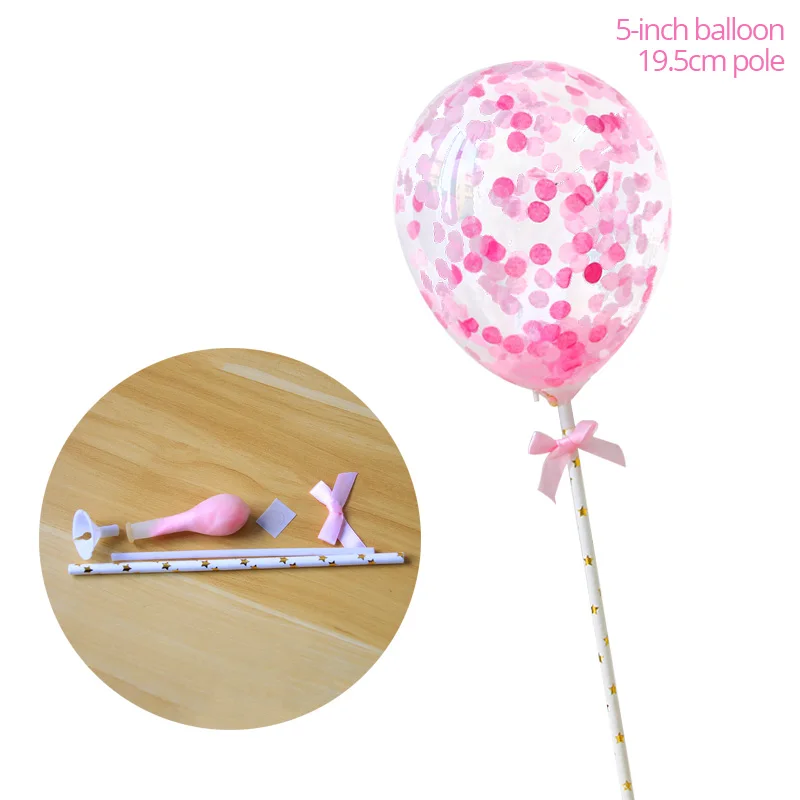 1pcs style 16 5 дюймов воздушный шар гирлянда Арка Торт Топперы Свадебная вечеринка принадлежности день рождения торт украшение дети ребенок душ топперы торты воздушные шары - Цвет: 1pcs style 16