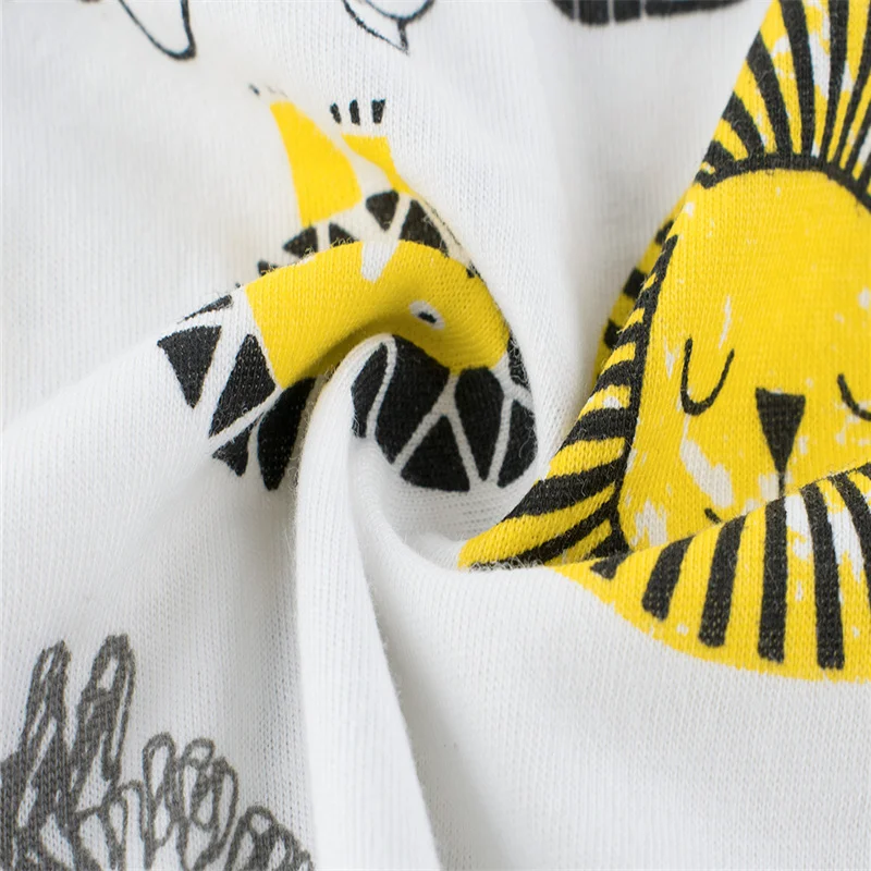 

1-9Year Children Kids Boys Cotton T-shirt,Little Boys Cartoon Lion Head Printing Short Sleeve O-Neck Top Children Casual Clothes