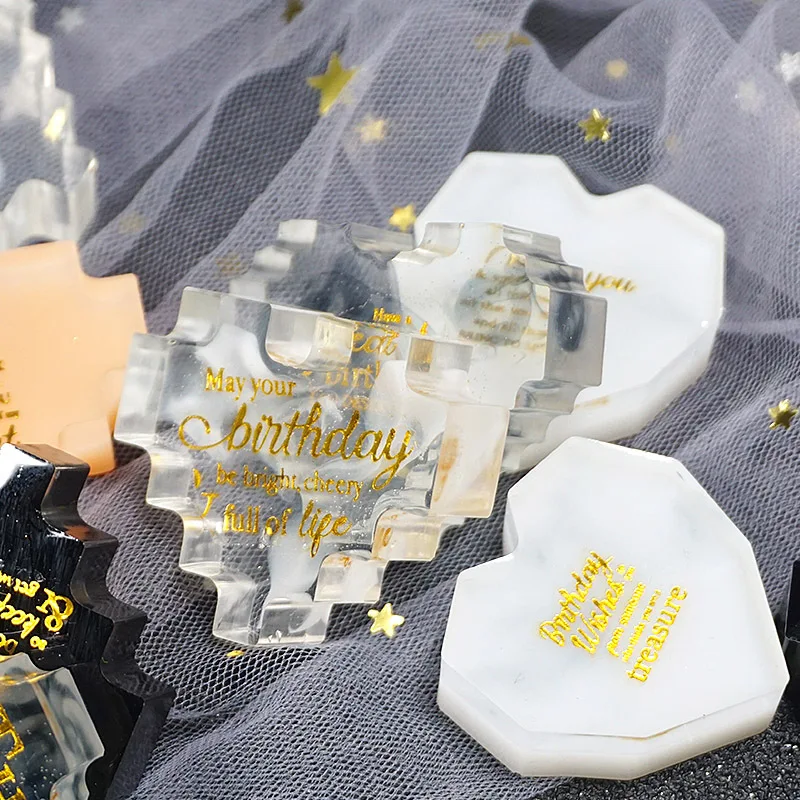 

Creative Digital Heart Crystal Epoxy Resin Mold for DIY Making Finding Accessories Jewelry