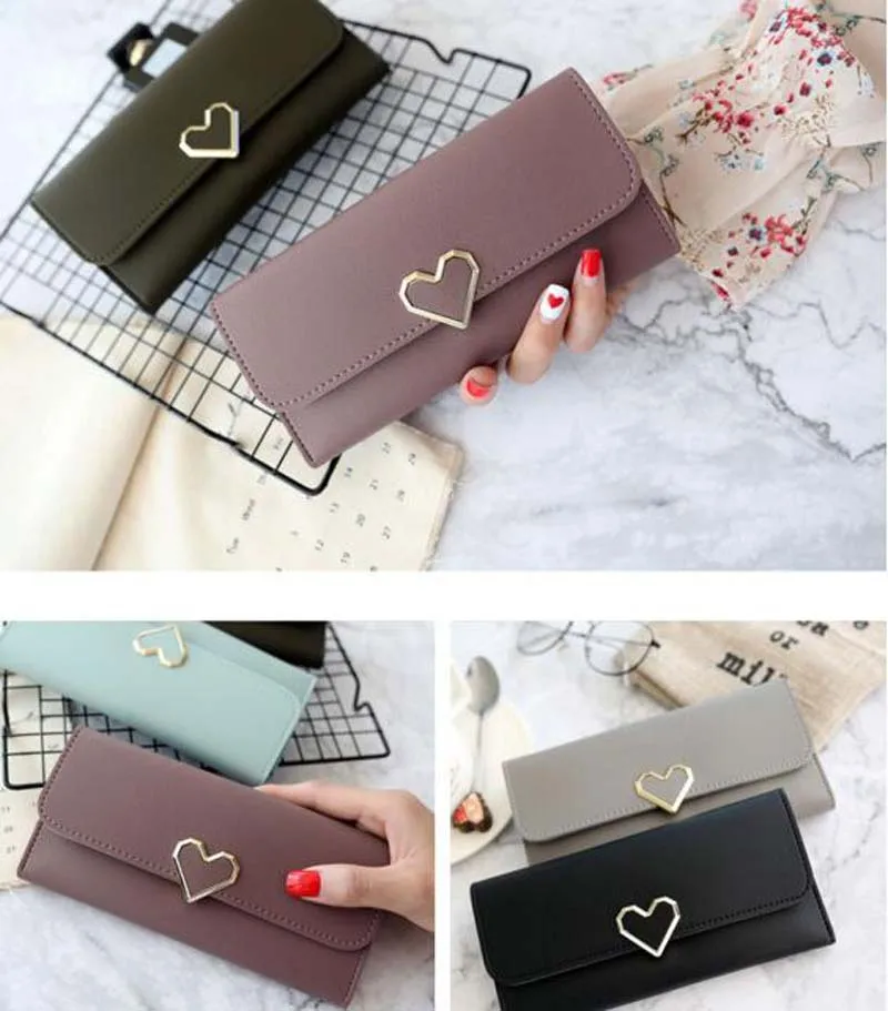 

Luxury Fashion Women Long Pu Leather Wallets High Quality Ladies Clutch Bags Multifunction Card Holder Cheque Passport Purse