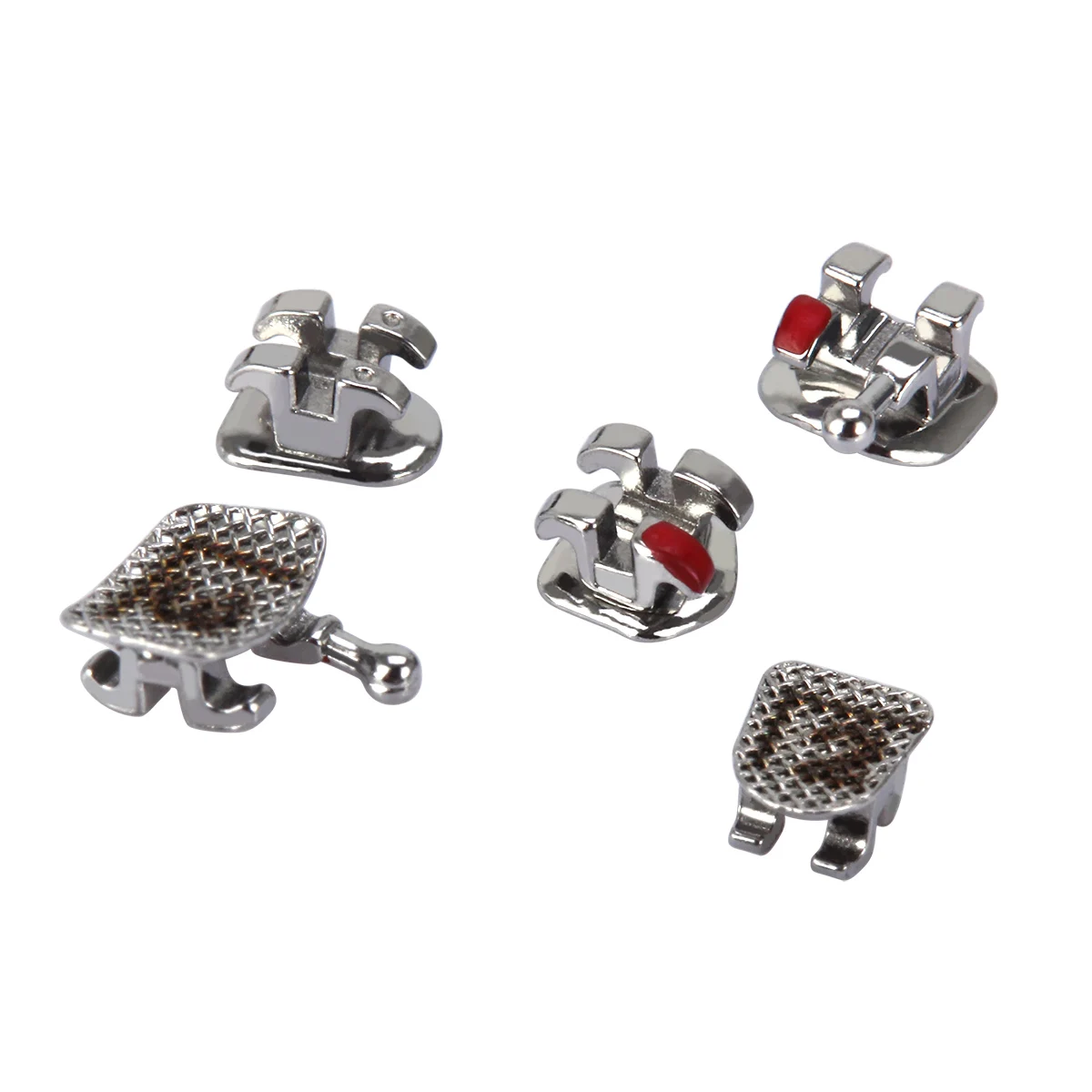 Зубные ортодонтические скобы Azdent Mini MBT.022 3-4-5 крючков грызунки весь процесс литья |