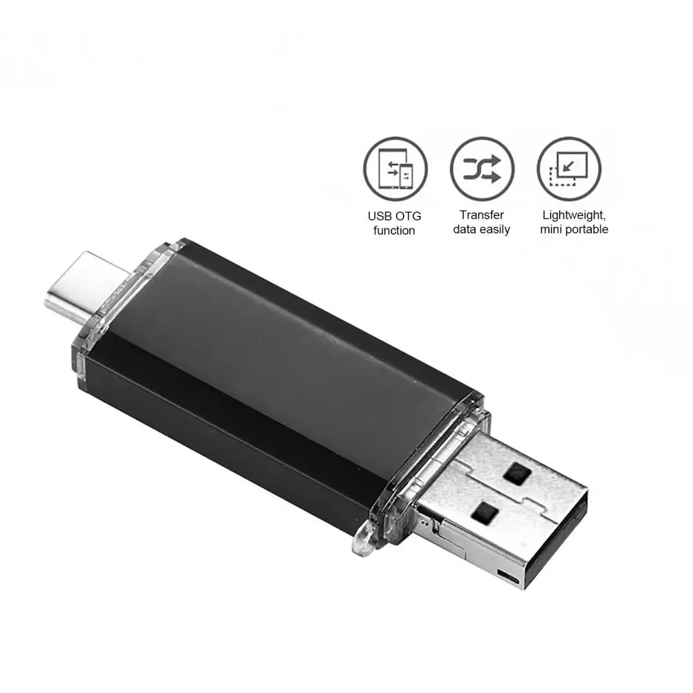 Высокоскоростной флеш-накопитель U-Disk 2 в 1 с двумя интерфейсами 16 Гб/32 ГБ/64 ГБ