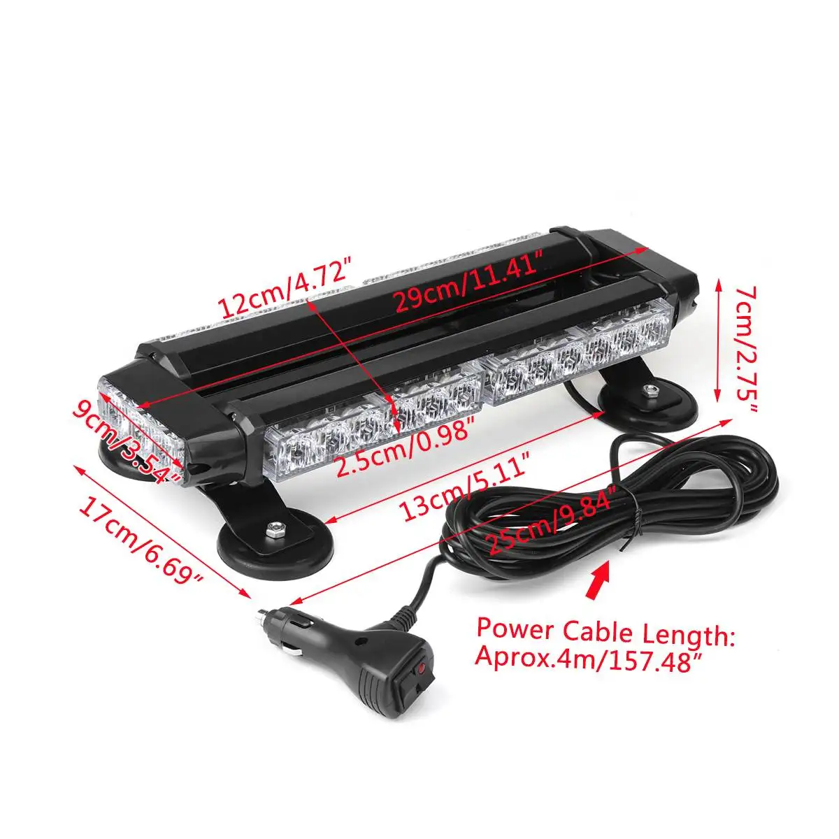 Универсальная двухсторонняя стробоскопическая вспышка для автомобиля