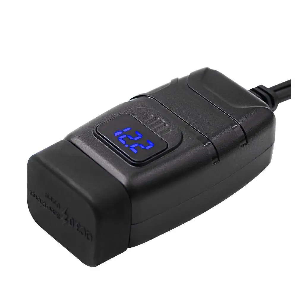 Двойной USB порт Водонепроницаемый мото rbike moto rcycle руль зарядное устройство быстрая замена 12 В адаптер питания su порт e celular moto
