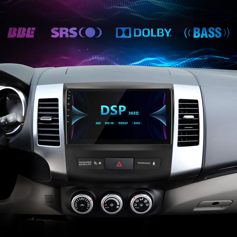 2 Din 2G+32G Android 8.0 Car Radio for Mitsubishi Outlander Xl 2 CW0W 2005-2012 Navigation GPS Coche Players DVD Head Unit RDS