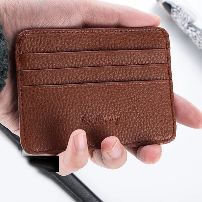 

1Pc Pu Leather Card Holder Candy Color Bank Credit Card Wallet Multi Slot Slim Card Case Wallet Women Men Business Card Cover