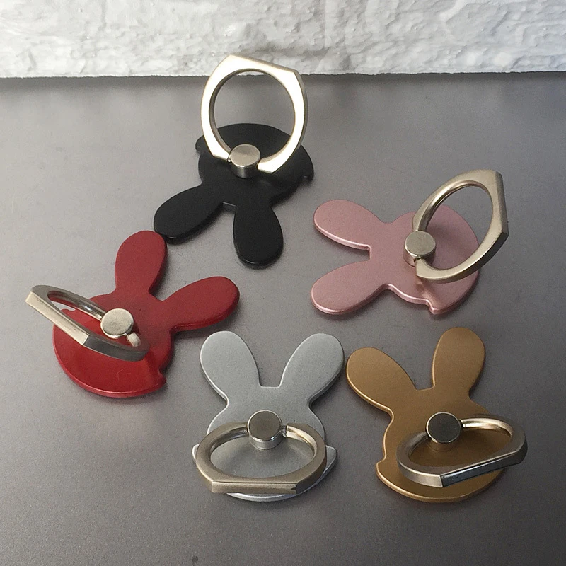 Универсальный дизайнерский держатель для телефона с кроликом 360 градусов