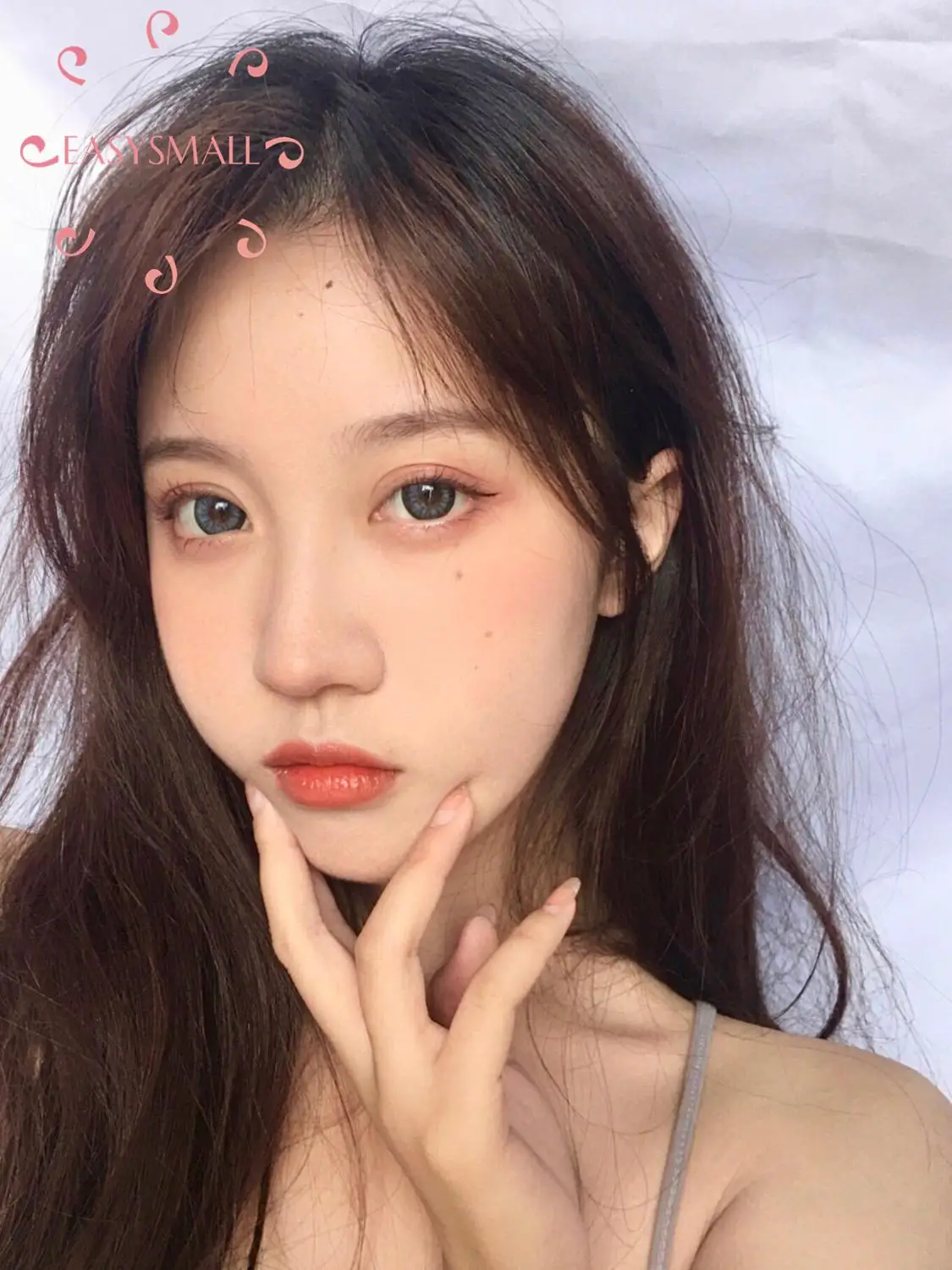 Easysmall мягкий цвет темно серый натуральный 14 5 ММ большой красивый степень зрачка 2