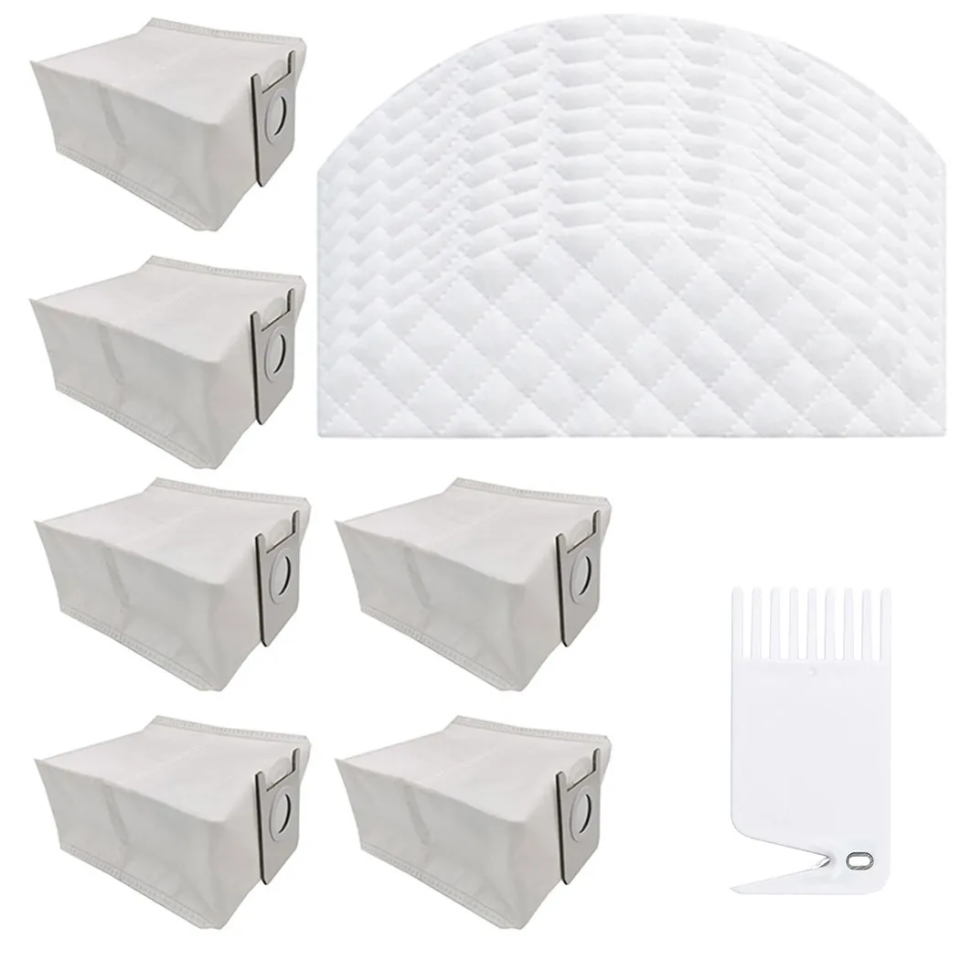 

17pcs For EVE Plus Robot Vacuum Cleaner Dust Bag Disposable Cleaning Cloth Replacement Household Cleaning Tool For Home Cleaning