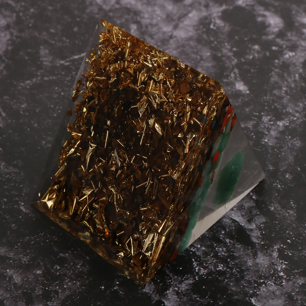 Древо жизни пирамиды зеленый танглин драгоценный камень тигровый глаз чипы