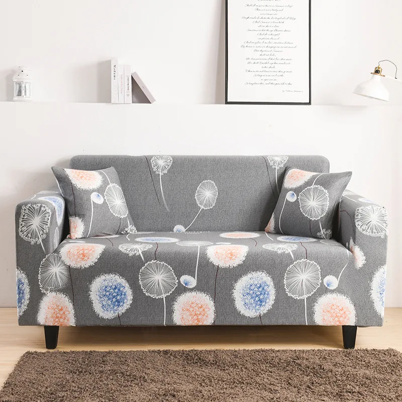 

Sofa Cover for Living Room L Shape Corner Armchair Cover Stretch Slipcover Reactive printing dyeing polyester stretch cover