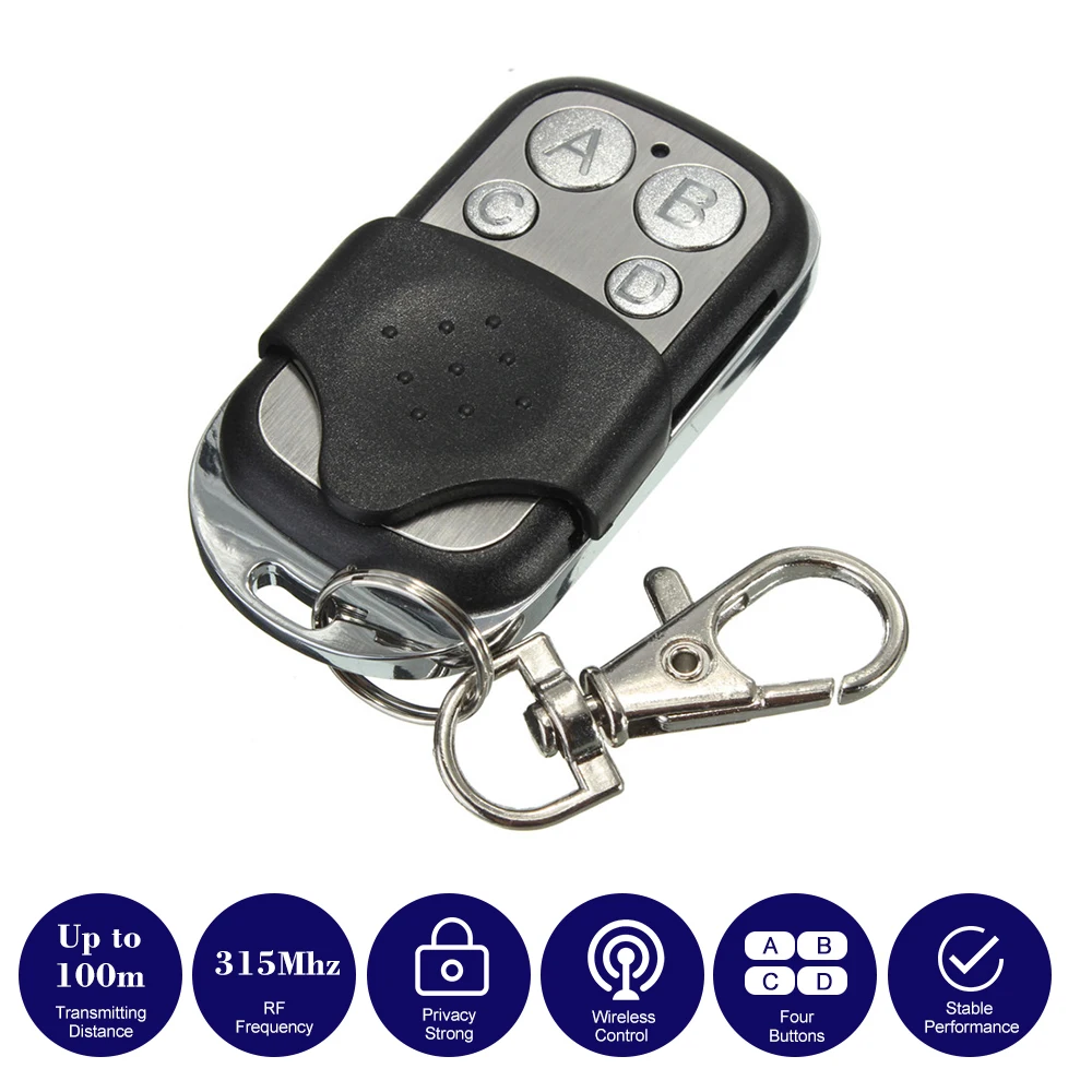 Пульт дистанционного управления для дверей гаража 315 МГц 4 кнопки|Пульты ДУ| |