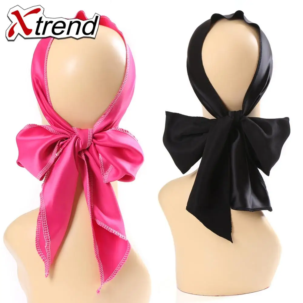 Парик Зажим полоса пустой сток край атласный шарф Virgin волосы для наращивания