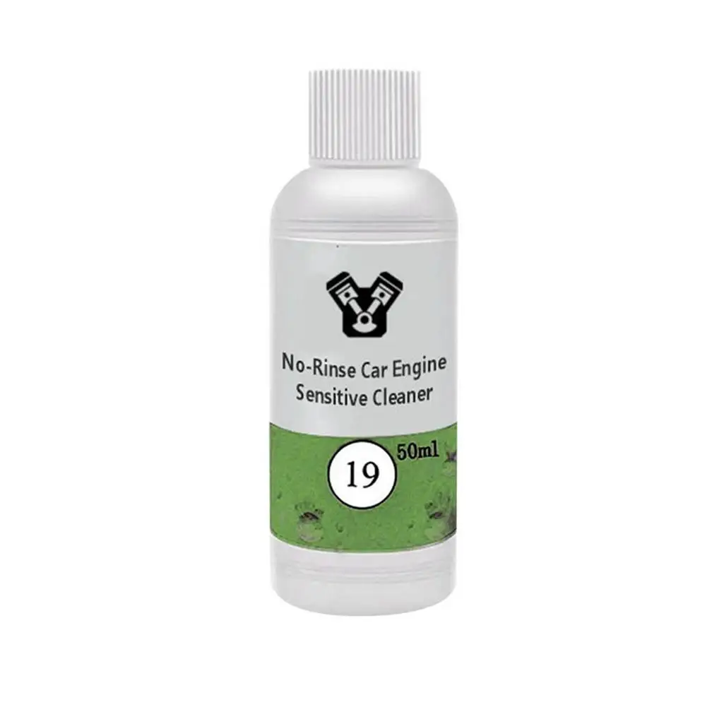 

30ml/50ml Car Engine Room Machine Parts Cleaning Agent Nano Crystal Coating No Water Washing Engine Detergent Cars Dust Cleaner