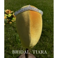 rhinestone crystal tiara diadem queen crown princess tiaras bridal hair jewelry party wedding hair accessories women headpiece