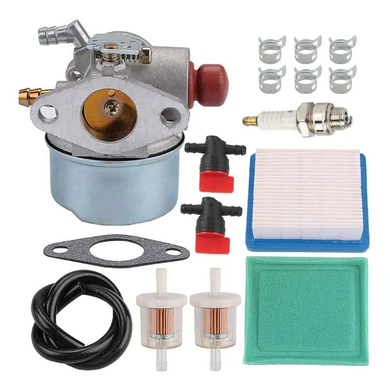 

2021 New Carburetor Air Filter Fuel Hose for Tecumseh 640017 Motor Mower Tiller