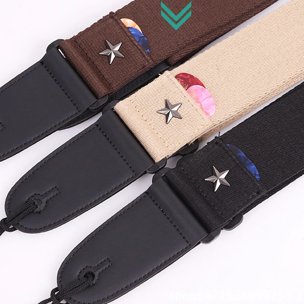 

Shoulder Parts Fashion Adjustable Length Shoulder Belt Guitar Strap Accessories Acoustic Bass Soft Wear Resistant Thicken
