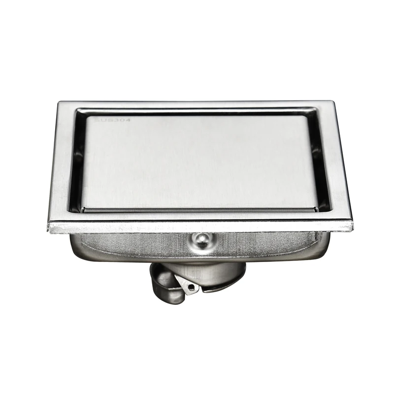 Вставка из нержавеющей стали квадратный зернистый шлагбаум для мусора линейный