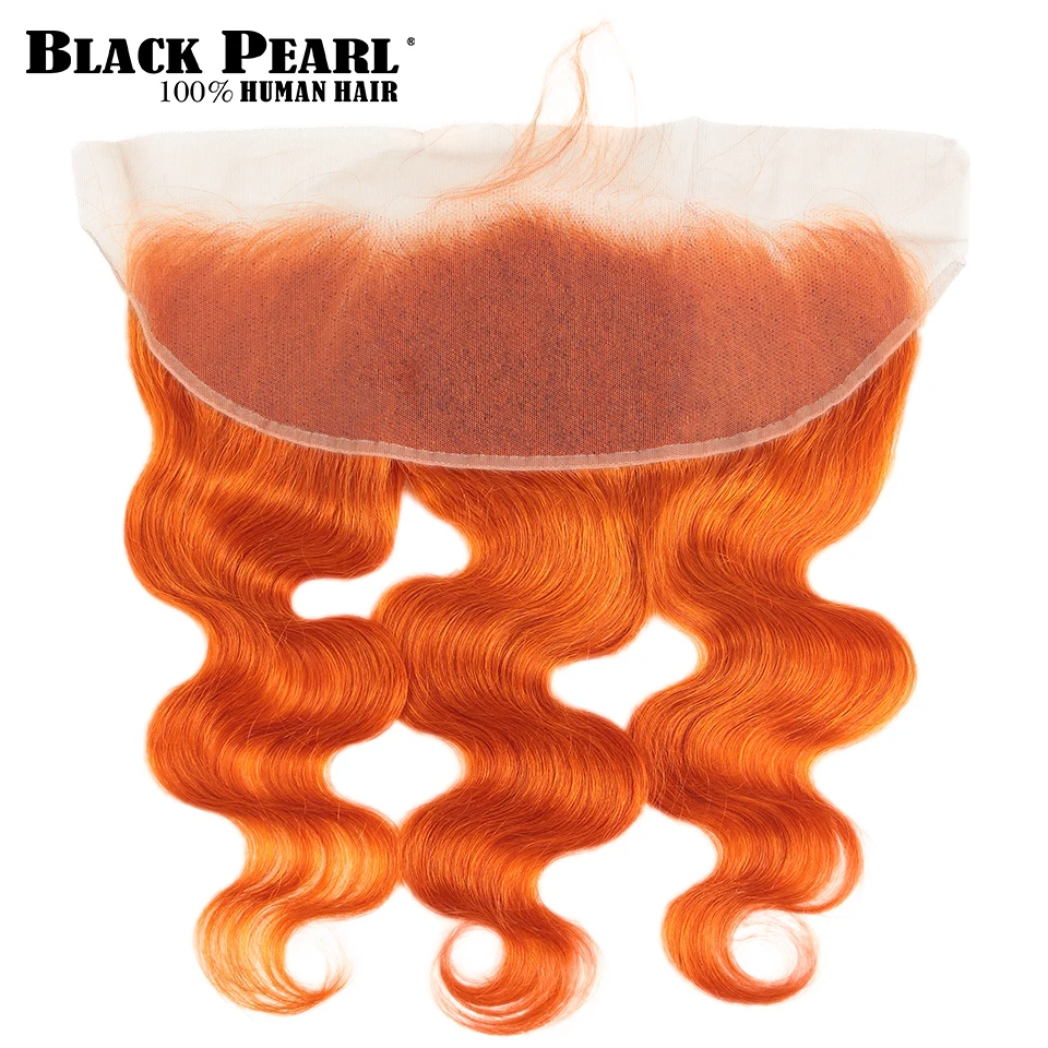 Черная жемчужина Pretty Remy бразильские волосы объемная волна оранжевый цвет ухо до