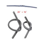 Сменная резиновая щетка стеклоочистителя для Kia Rio, МЯГКАЯ ВСТАВКА 26 и 16 дюймов, 2011, 2012, 2013, 2014, 2015, 2016, 2017, 2018, 2019, запасные аксессуары