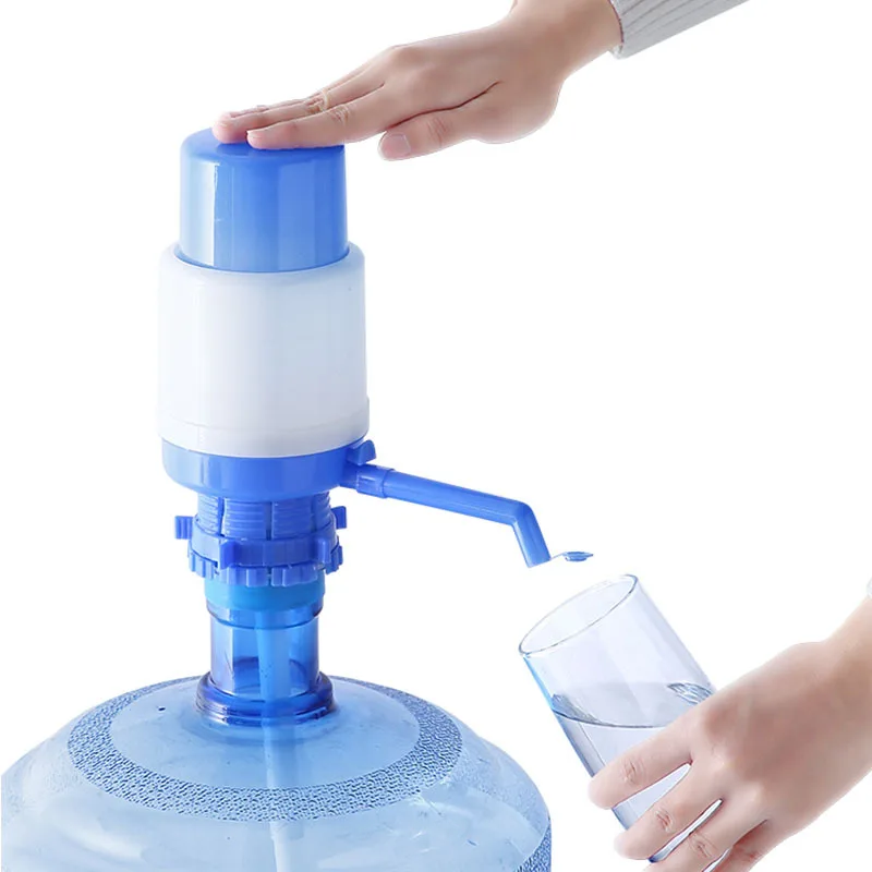 

Clean And Sanitary Portable Bottled Drinking Water Hand Press Manual Pump Dispenser Removable Tube Innovative Vacuum Action