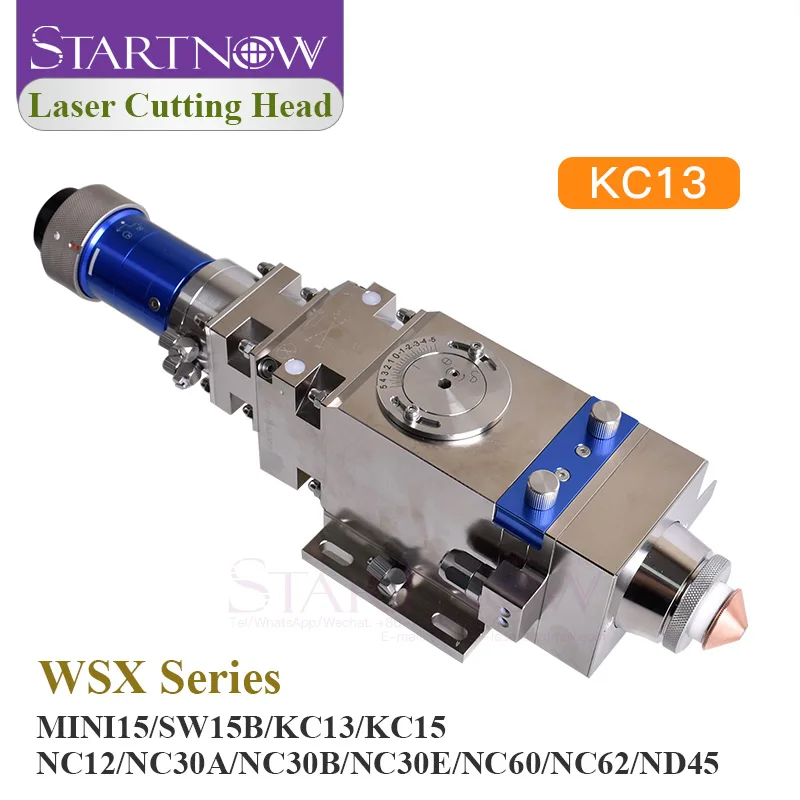 WSX Fiber Laser Cutting Head Manual & Automatic Focusing MINI15 SW15B KC13 NC30B NC60 Series For 0-6000W Metal Cutting Machine
