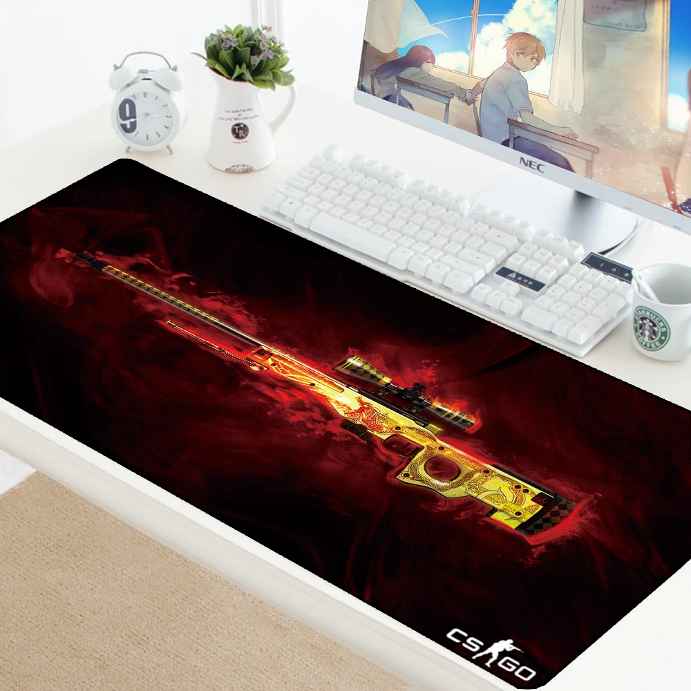 Большой игровой коврик для мыши, коврик для ноутбука, игровой коврик для мыши, Противоскользящий коврик для мыши из натурального каучука Grande Gamer, модный офисный стол, компьютерный коврик