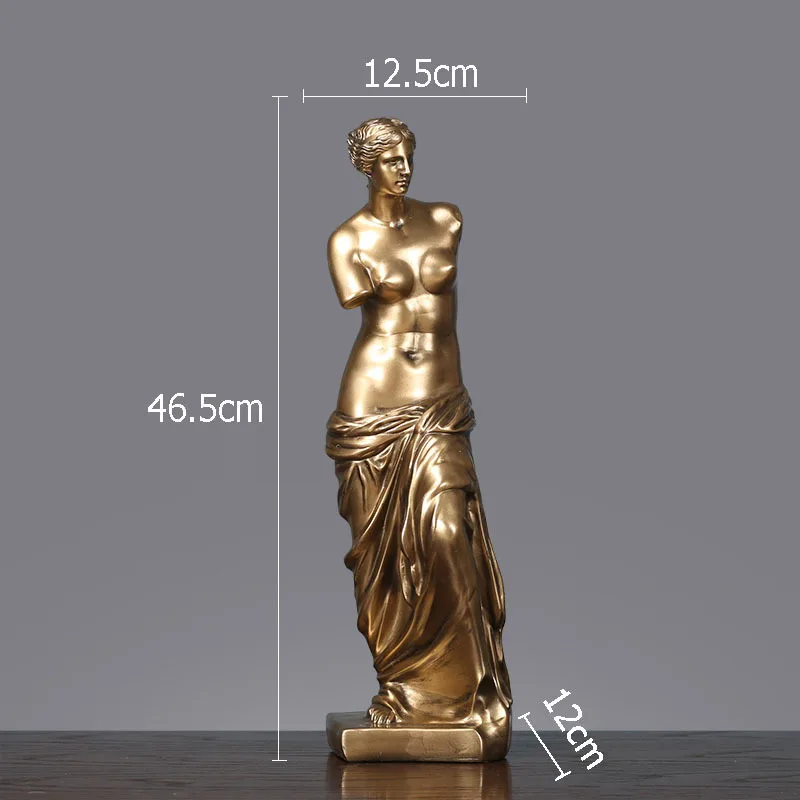 

46cm Venus Large Statue Goddess Sculpture Desk Decor Mythology Character Modern Home Decoration Crafts Ornaments Resin Figurines