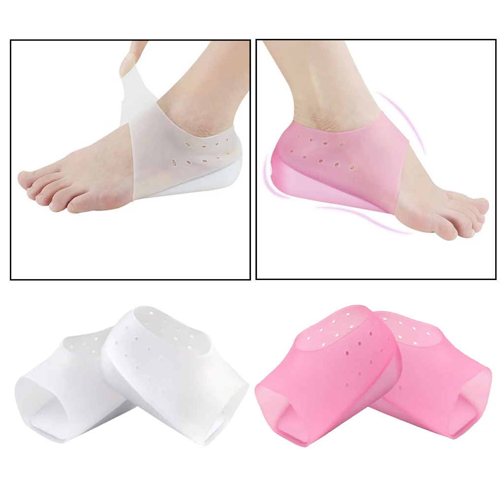 

2Pair Invisible Height Increase Shoe Insoles Heel Insert Sock Taller Lifting 3cm