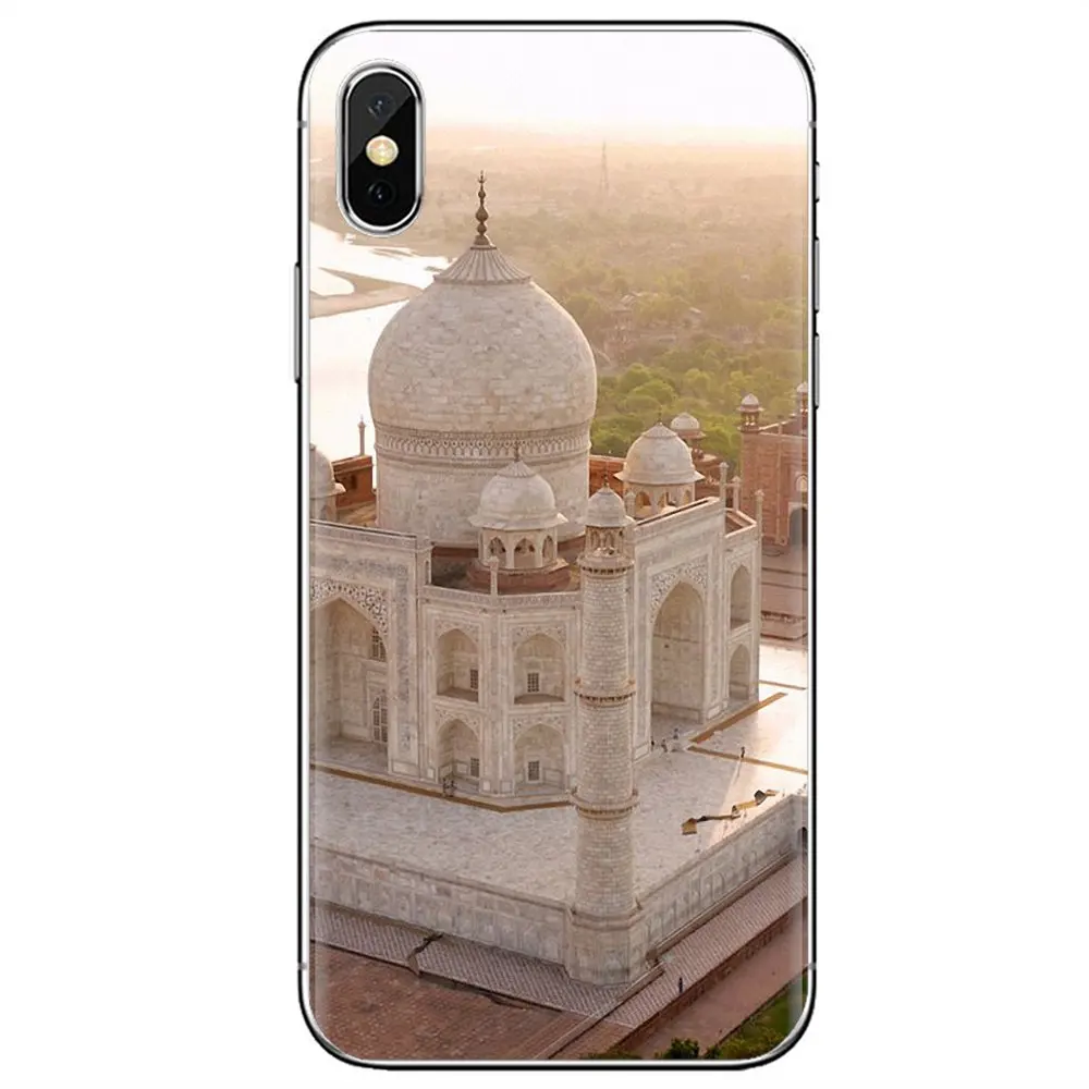 Silicone Phone Skin Case For Samsung Galaxy S6 Edge S10 Lite Plus Core Grand Prime Alpha J1 mini Elegant Taj Mahal India scenery | Мобильные