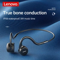 lenovo x5 bone conduction earphone bt 5 0 ipx8 waterproof swimming noise reduction 8g build in memory sport running headphone
