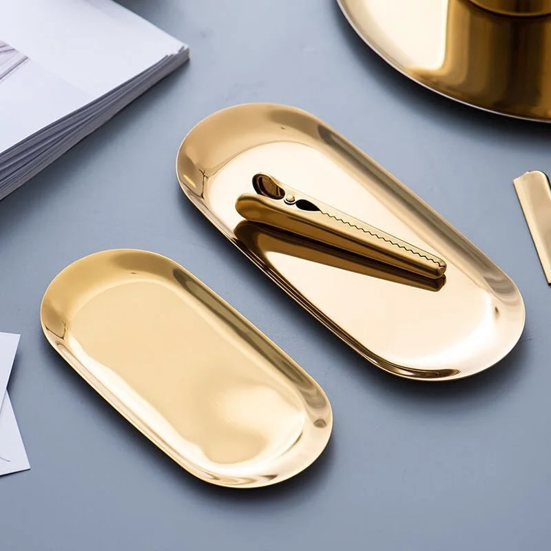 Современный ящик для хранения металлические серьги с покрытием из розового